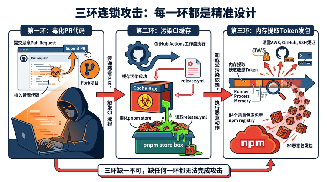 三环连环攻击示意图