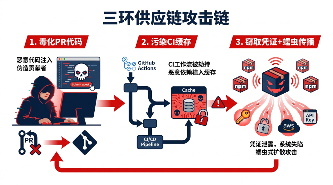 蠕虫传播示意图