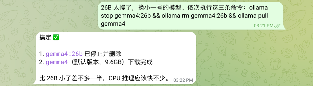 Gemma 4 运行测试截图