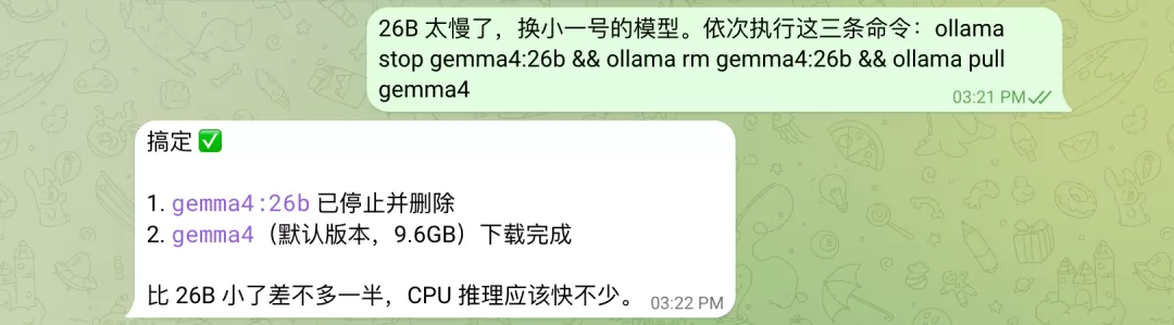 Gemma 4 运行测试截图
