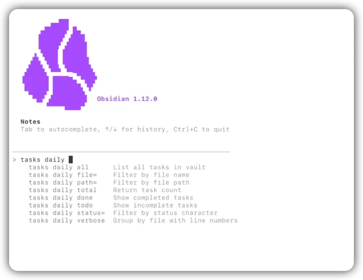 Obsidian CLI 支持更新日志