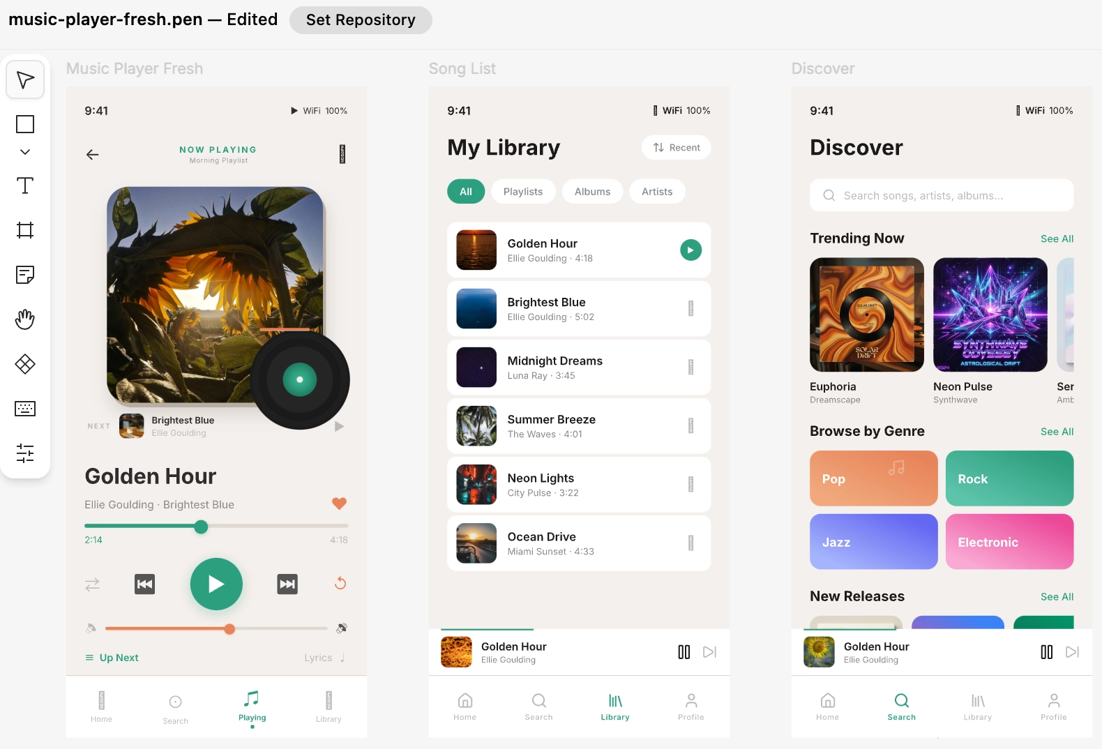 Pencil 生成的界面示例