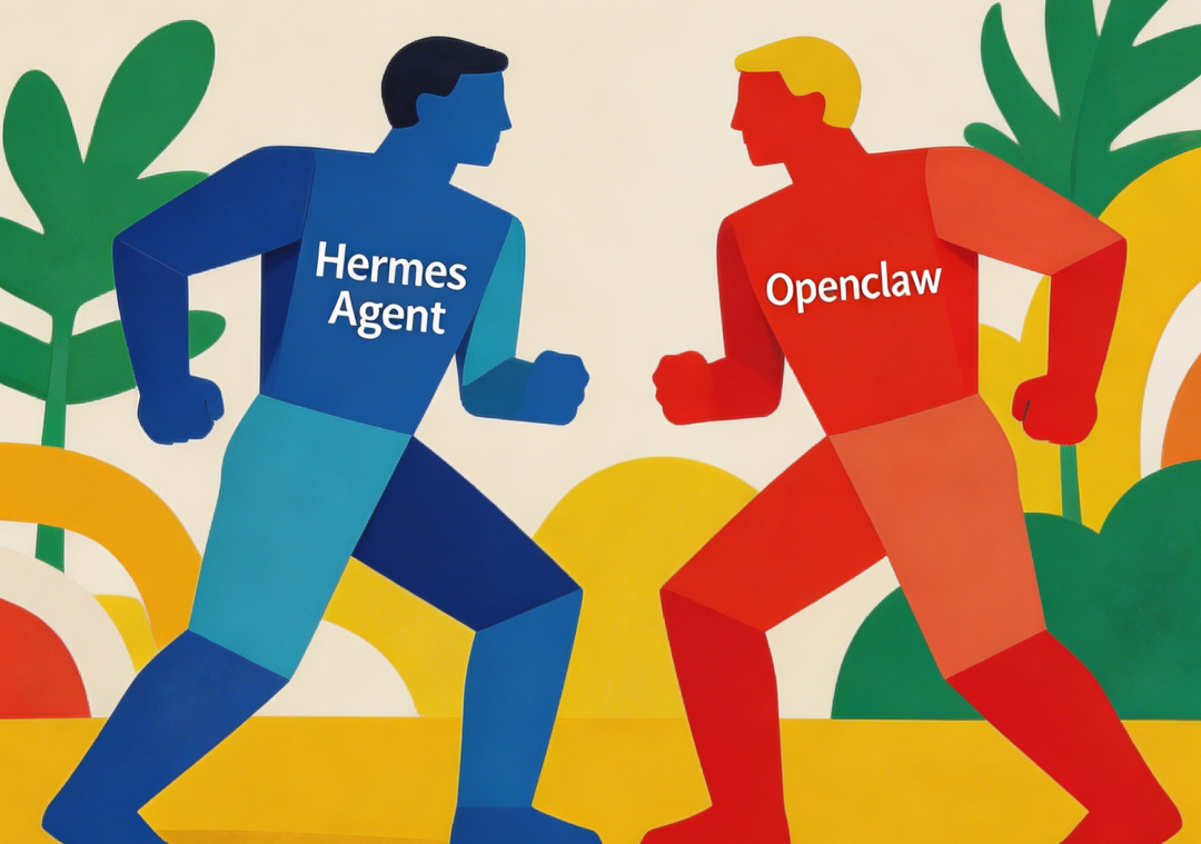 OpenClaw 与 Hermes 对比图