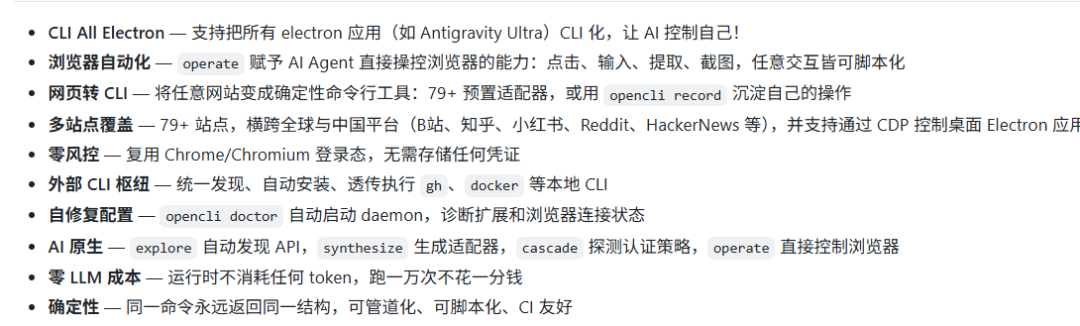 支持的平台列表