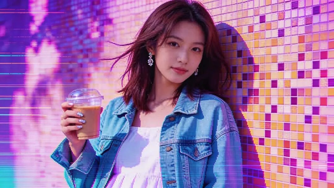 蒸汽波封面风格