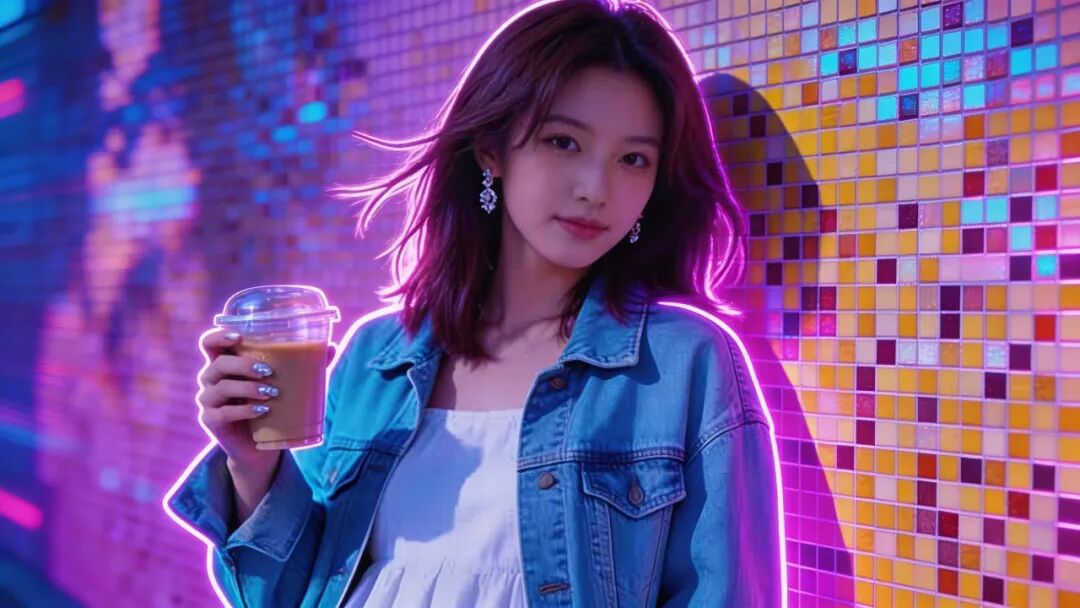 合成波海报风格