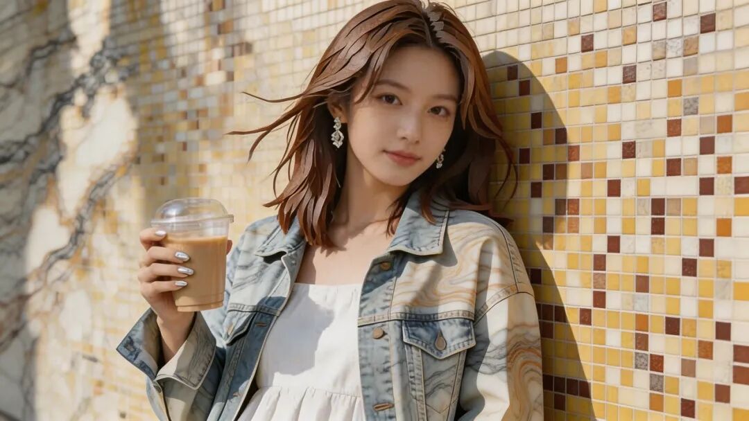 大理石纹拼贴风格