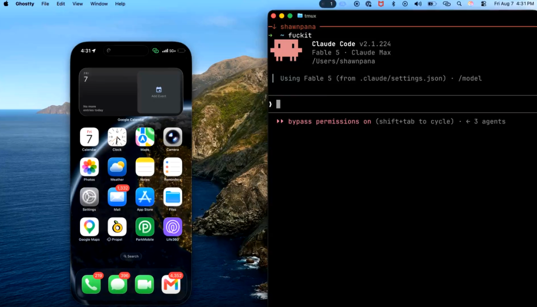 iPhone Mirroring 镜像窗口