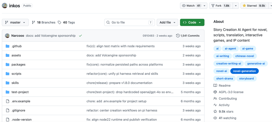 InkOS GitHub